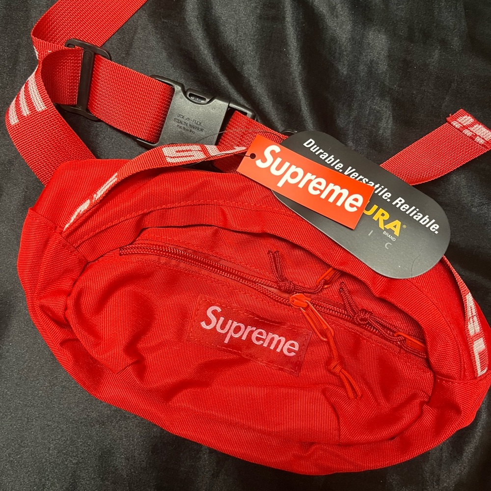 Supreme Red waist Bag